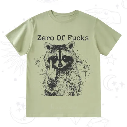 Purplehecate Zero Of Fucks Raccoon T-Shirt