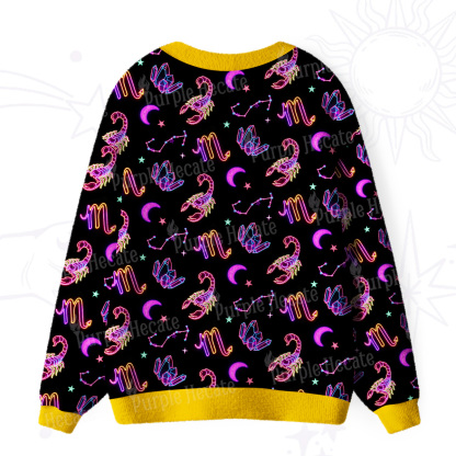 [Copy]Purplehecate Scorpio Spirit Zodiac Ugly Cardigan Sweaters