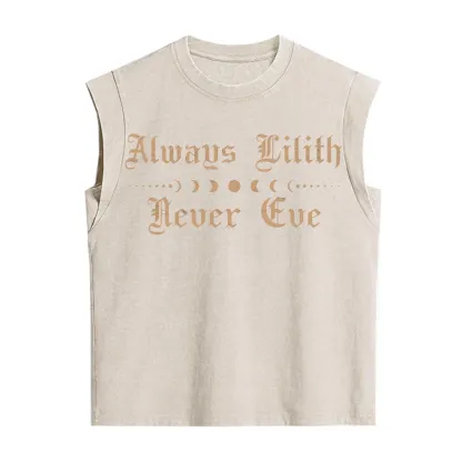 Purplehecate Always Lilith Never Eve Vintage Washed Tank