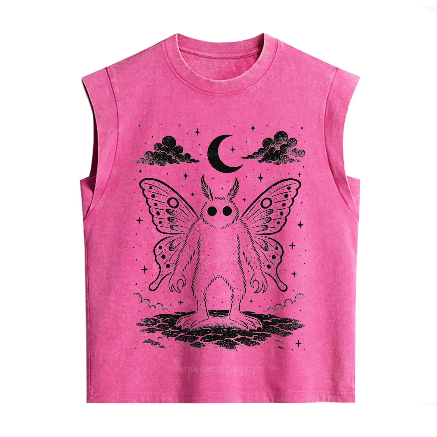 [Copy]Purplehecate Trash Raccoon Backyard Wildlife Vintage Washed Tank