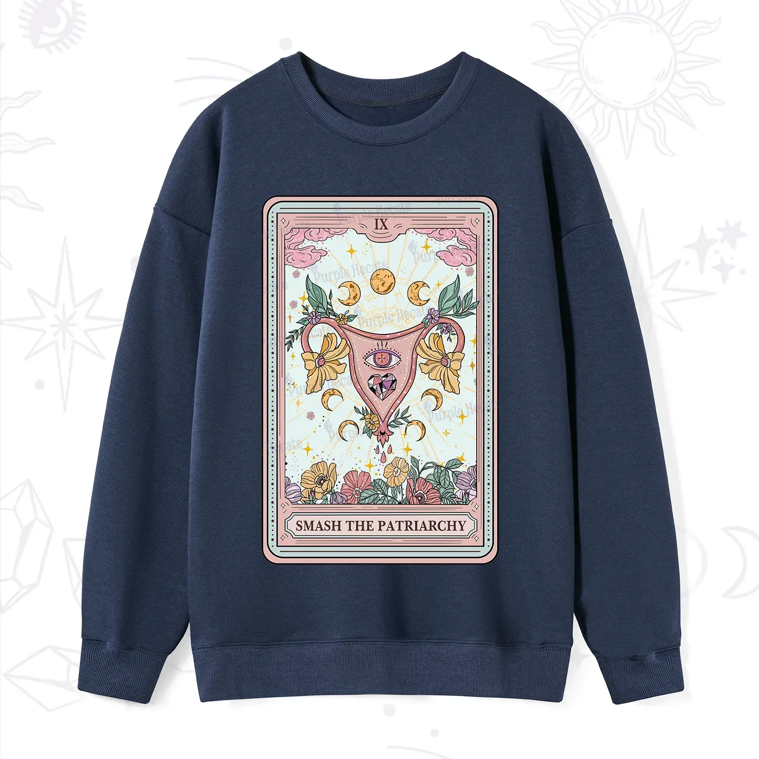 Purplehecate The Smash the Patriarchy Tarot Sweatshirt