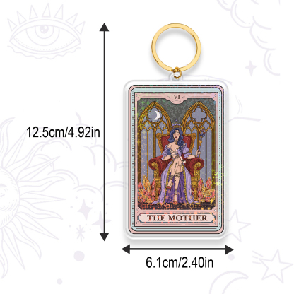 Purplehecate The Mother Tarot Card Keychain