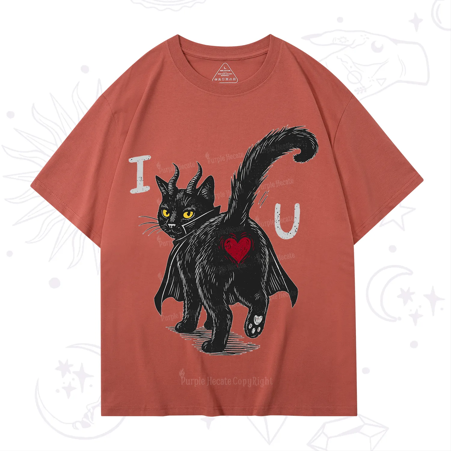Purplehecate Bad Bad Evil Cat T-Shirt