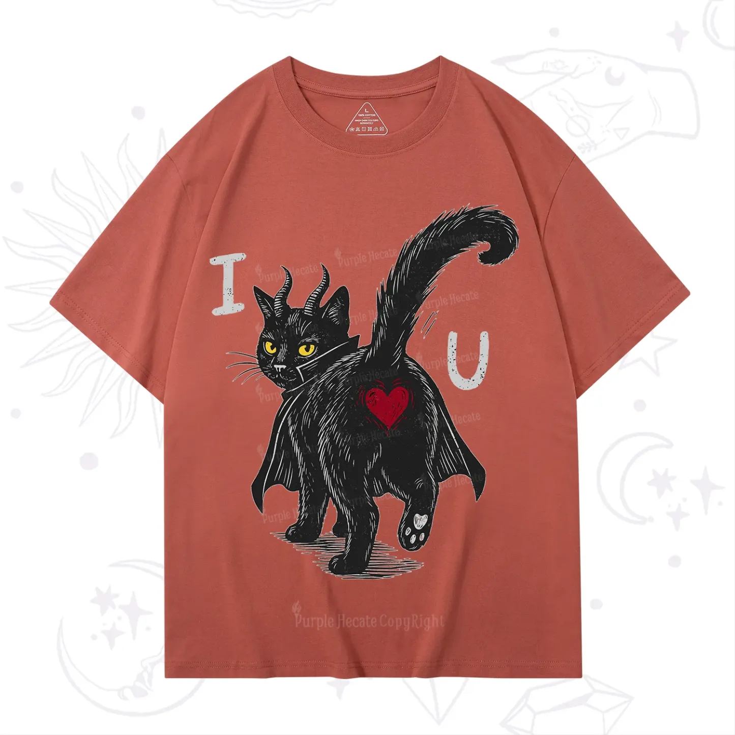 Purplehecate Bad Bad Evil Cat T-Shirt