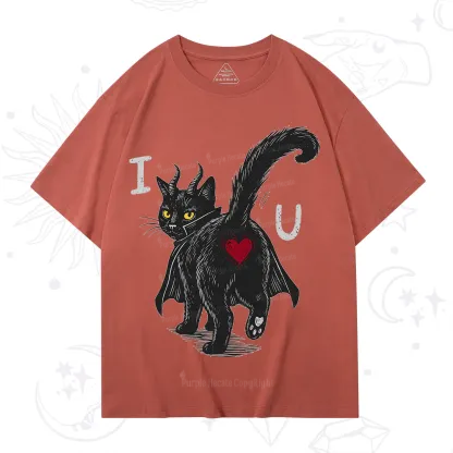 Purplehecate Bad Bad Evil Cat T-Shirt