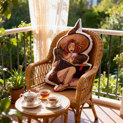 Purplehecate The Reader Pillow