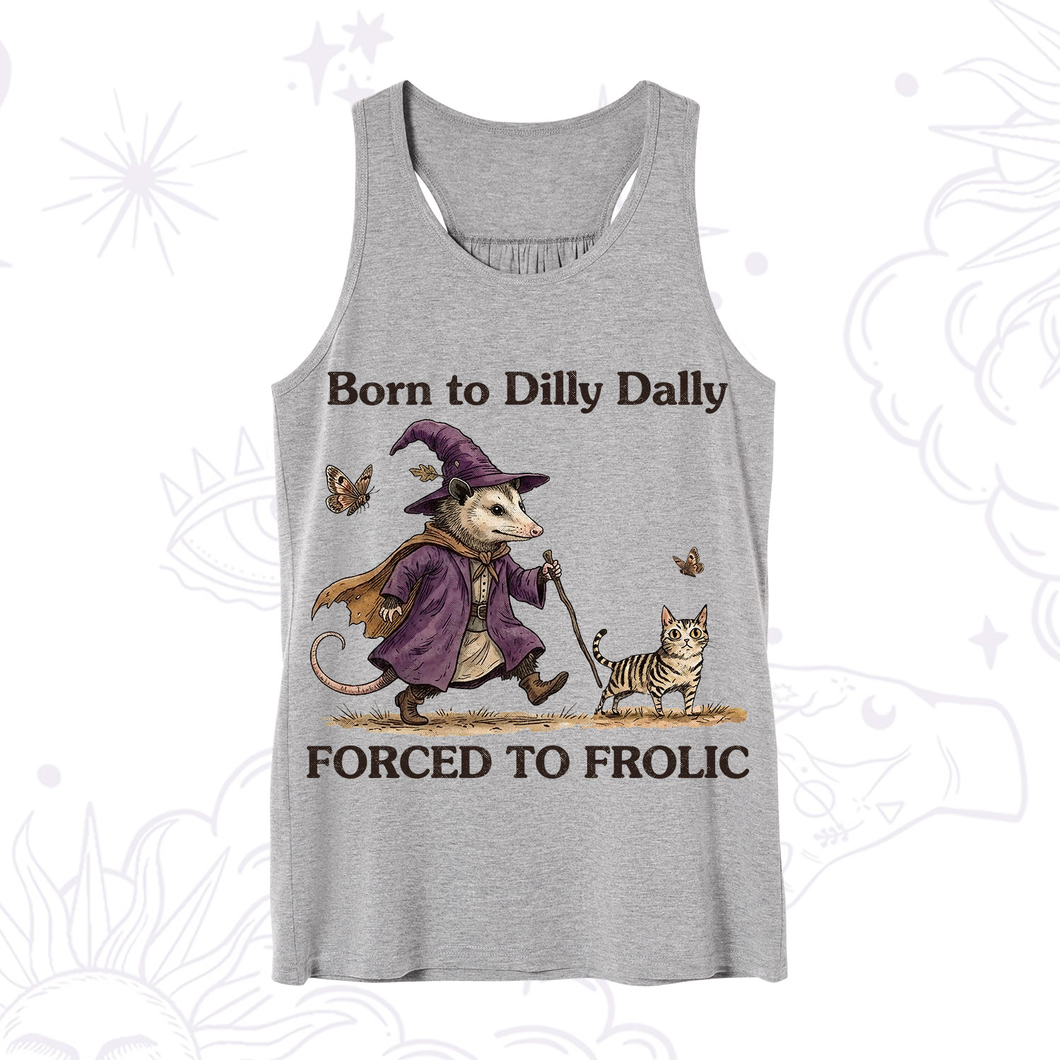 Purplehecate Born to Dilly Dally Forced to Frolic Opossum Tank