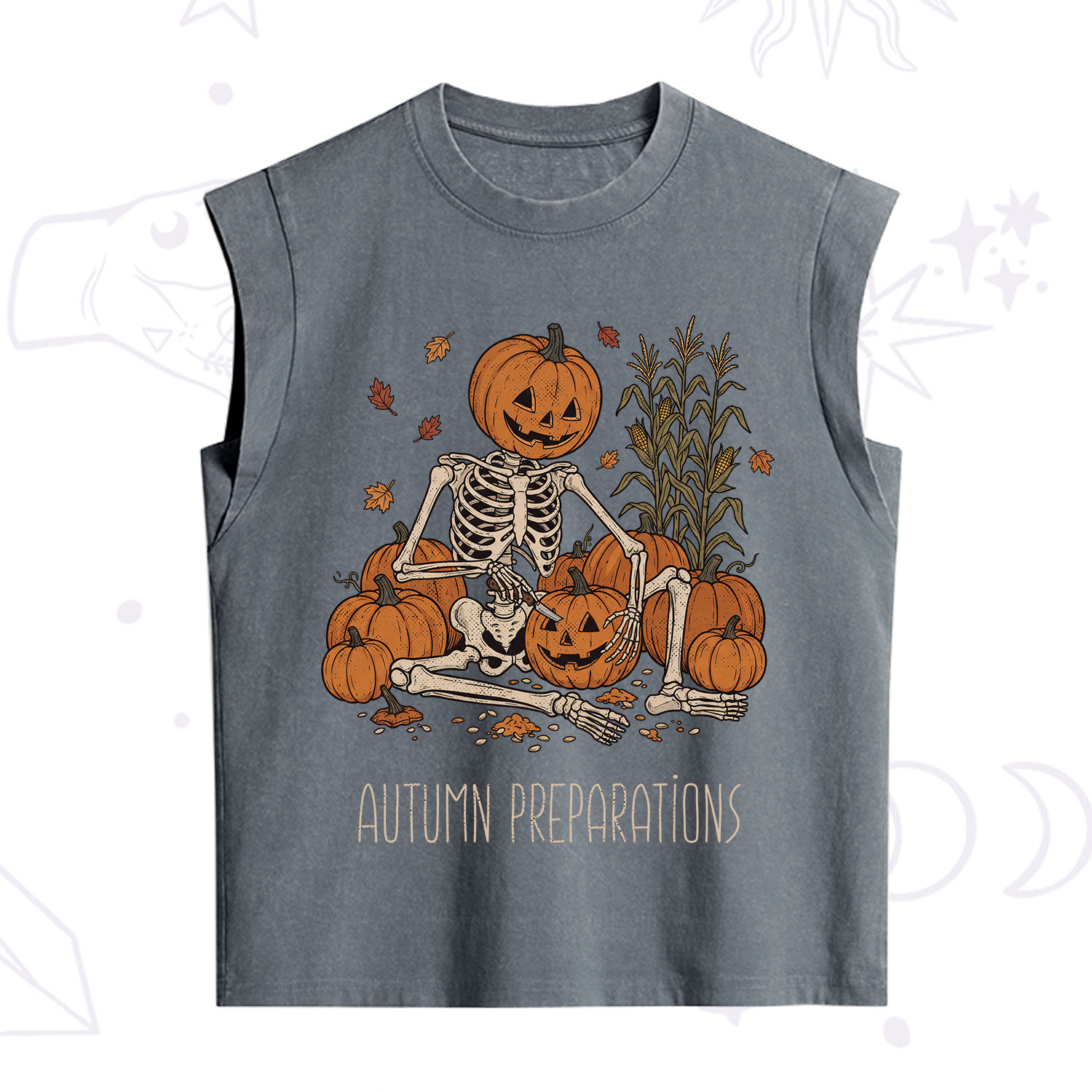 Purplehecate Witch Hat Pumpkin Vintage Washed Tank