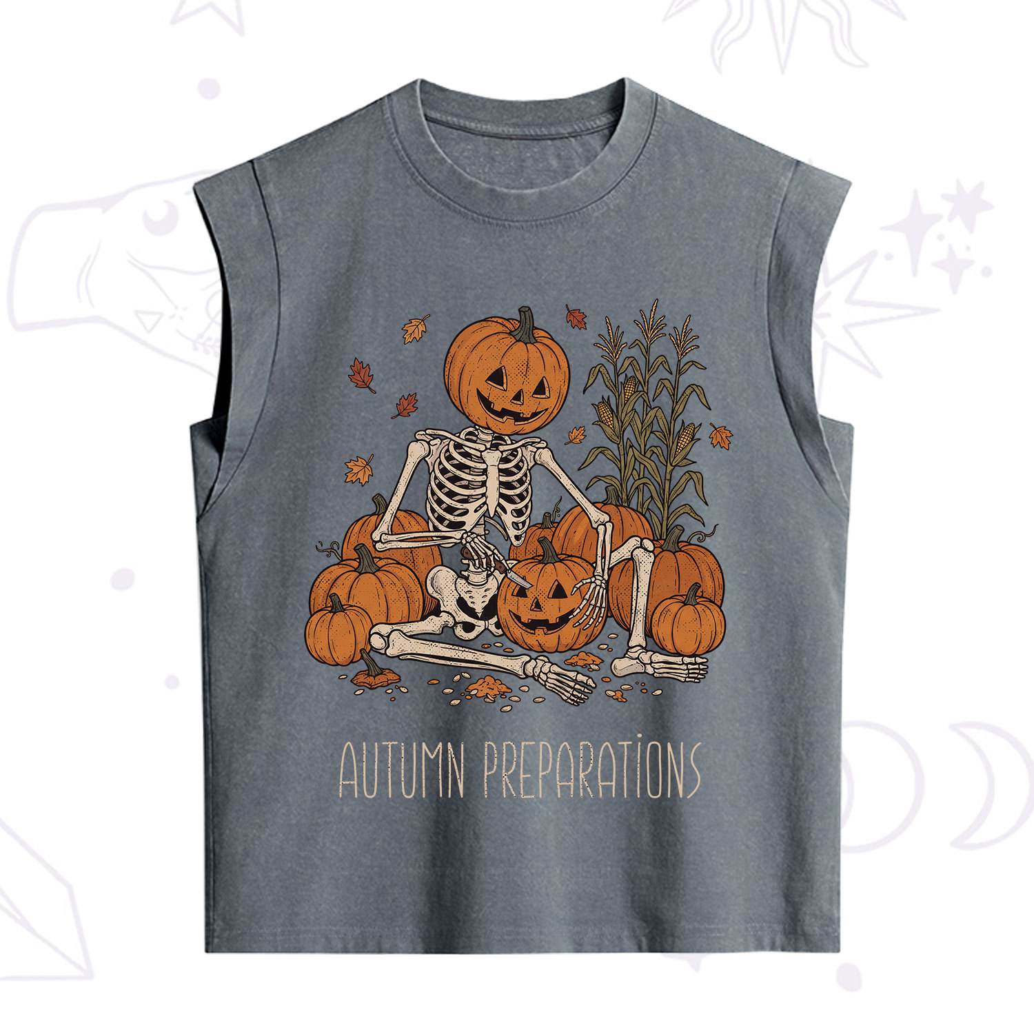 Purplehecate Witch Hat Pumpkin Vintage Washed Tank