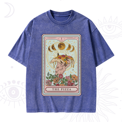 Purplehecate The Pizza Tarot Washed T-Shirt