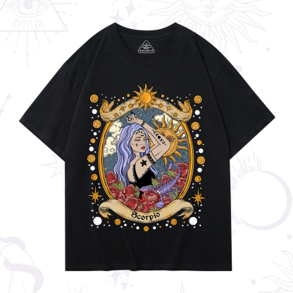 Purplehecate Scorpio Radiance Zodiac T-Shirt