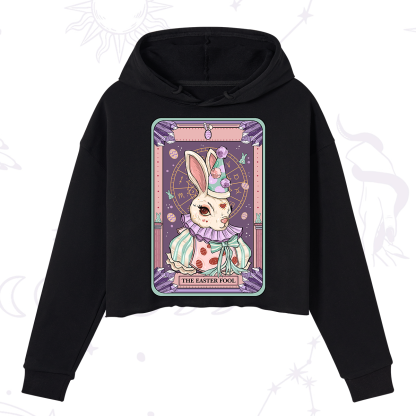 Purplehecate The Easter Fool Tarot Crop Hoodie