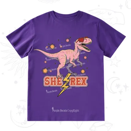 Purplehecate T Rex Dinosaur Girl T-Shirt