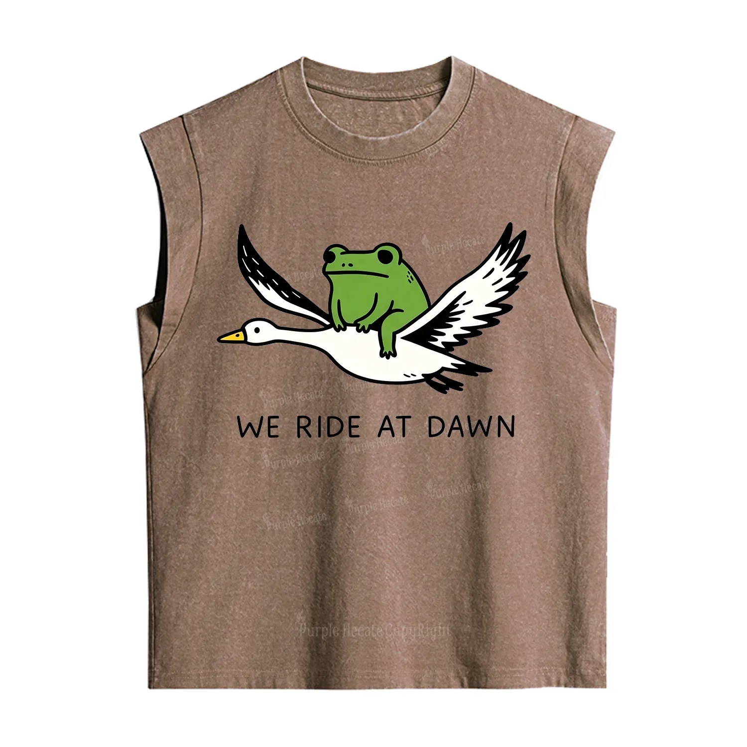 Purplehecate We Ride at Dawn Vintage Washed Tank