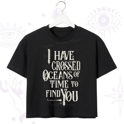 Purplehecate Across Oceans of Time I Found You Crop T-Shirt
