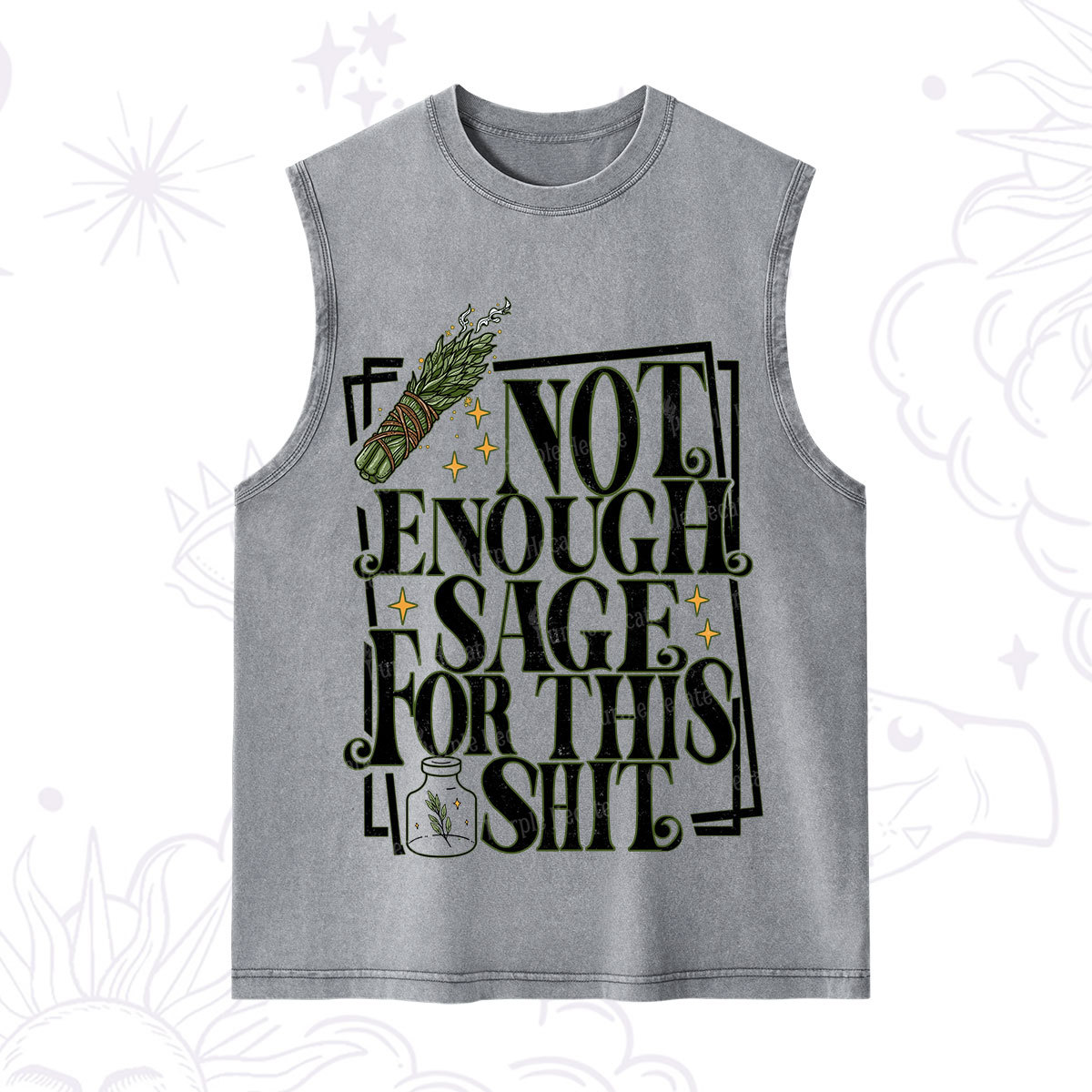 Purplehecate  Smudge for This Shit Washed Tank