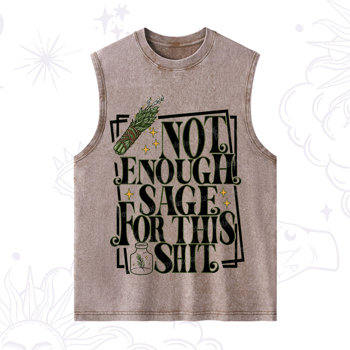 Purplehecate  Smudge for This Shit Washed Tank