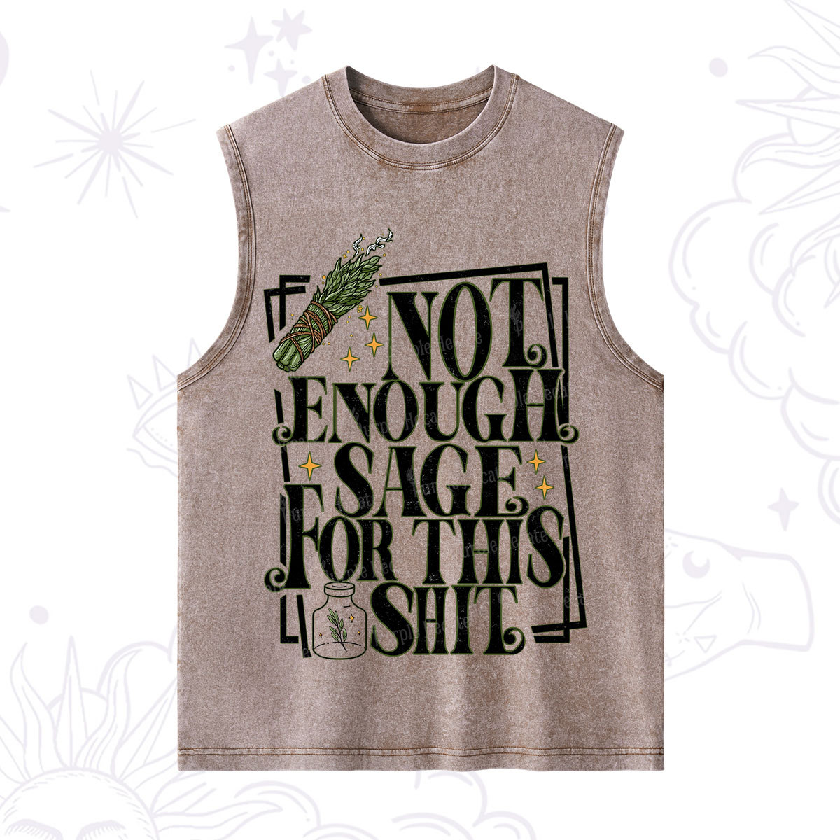 Purplehecate  Smudge for This Shit Washed Tank