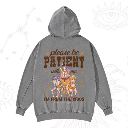 Purplehecate Please Be Patient With Me I'm From The 1900s Washed Hoodie