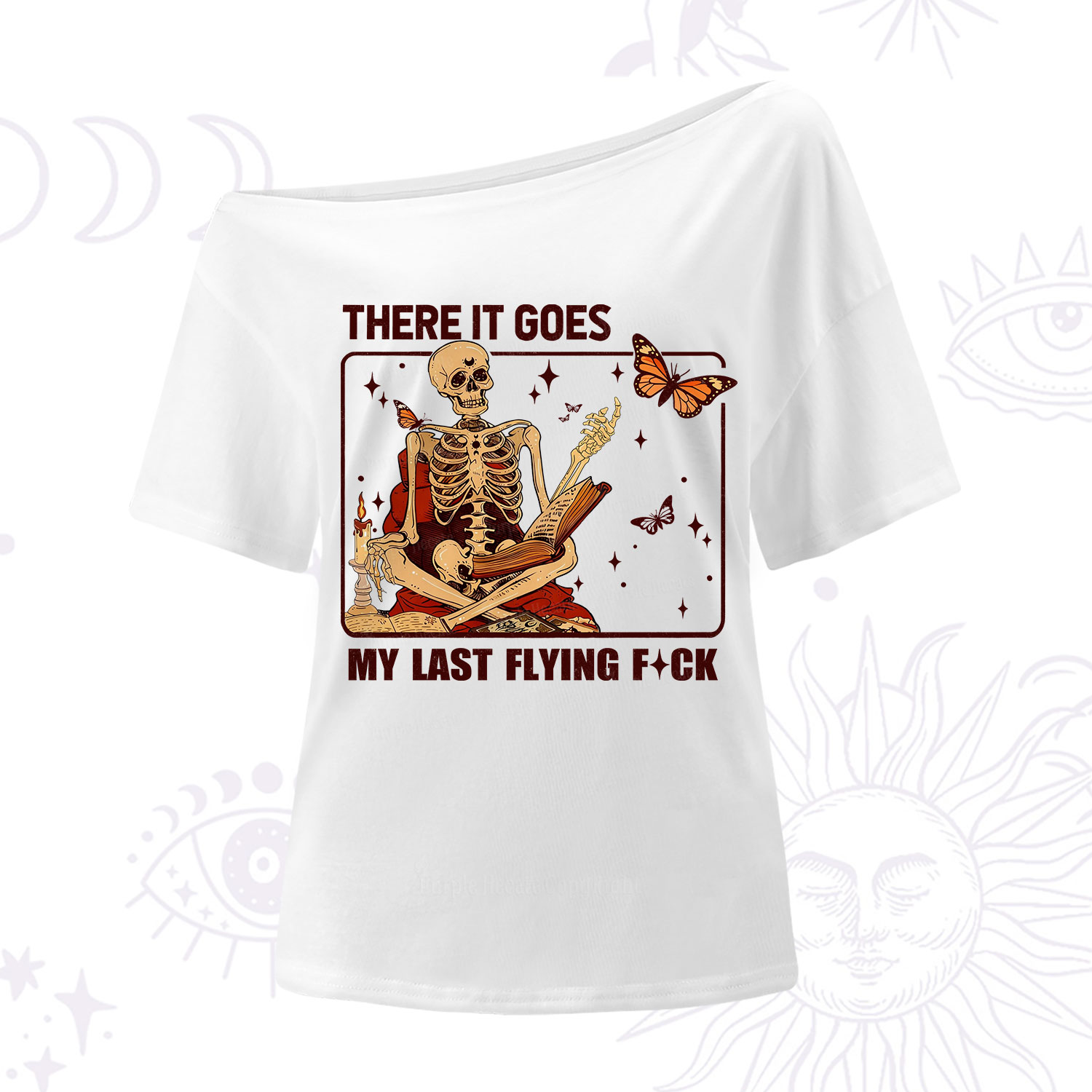 Purplehecate There It Goes My Last Flying F*ck One Shoulder T-Shirt