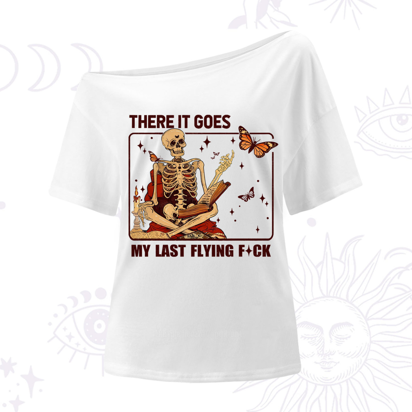 Purplehecate There It Goes My Last Flying F*ck One Shoulder T-Shirt