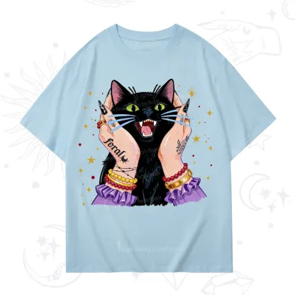 Purplehecate Feral Cat Magic T-Shirt
