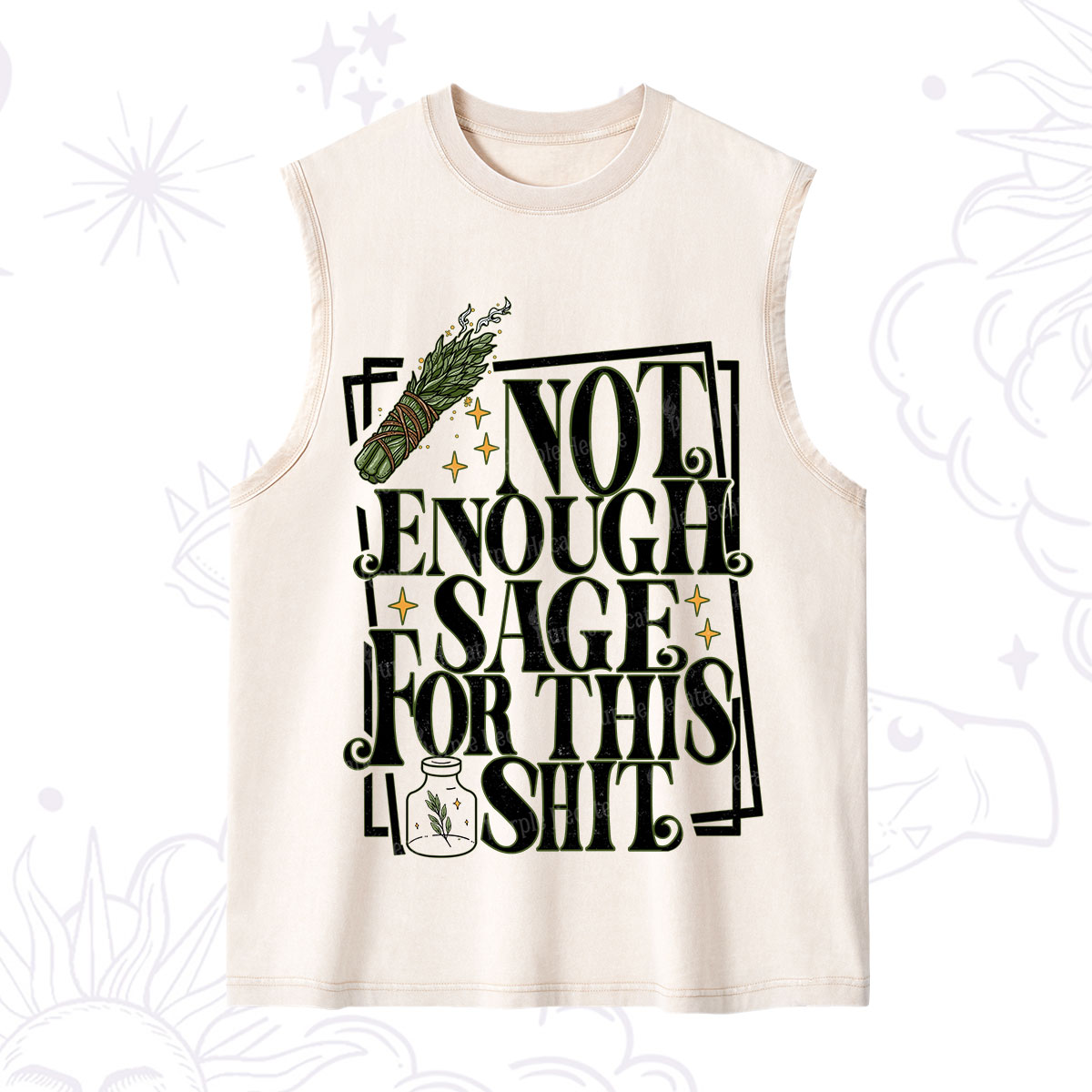 Purplehecate  Smudge for This Shit Washed Tank