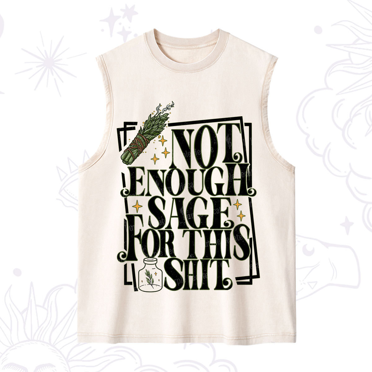 Purplehecate  Smudge for This Shit Washed Tank