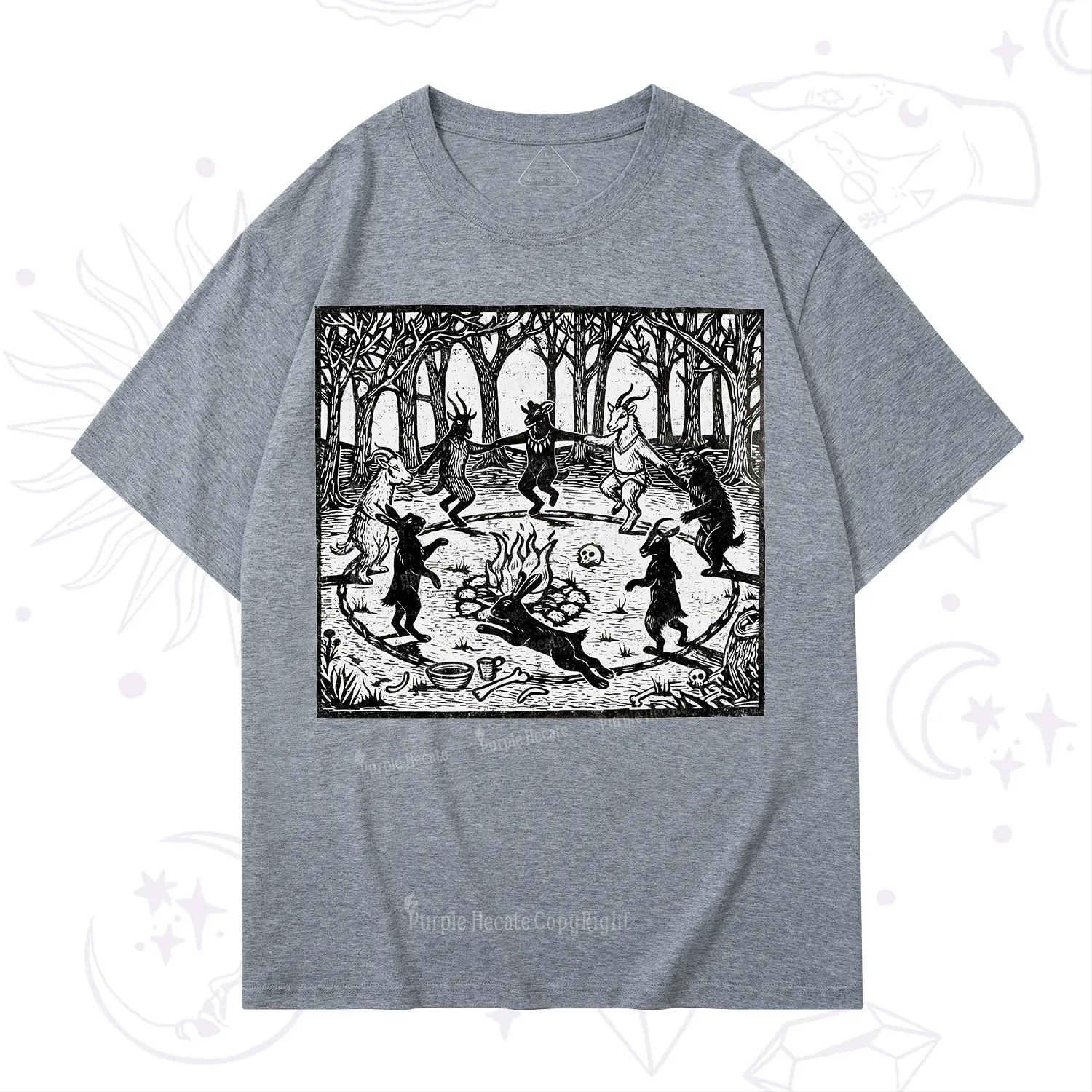 Purplehecate Woodland Rites of the Black Goat T-Shirt