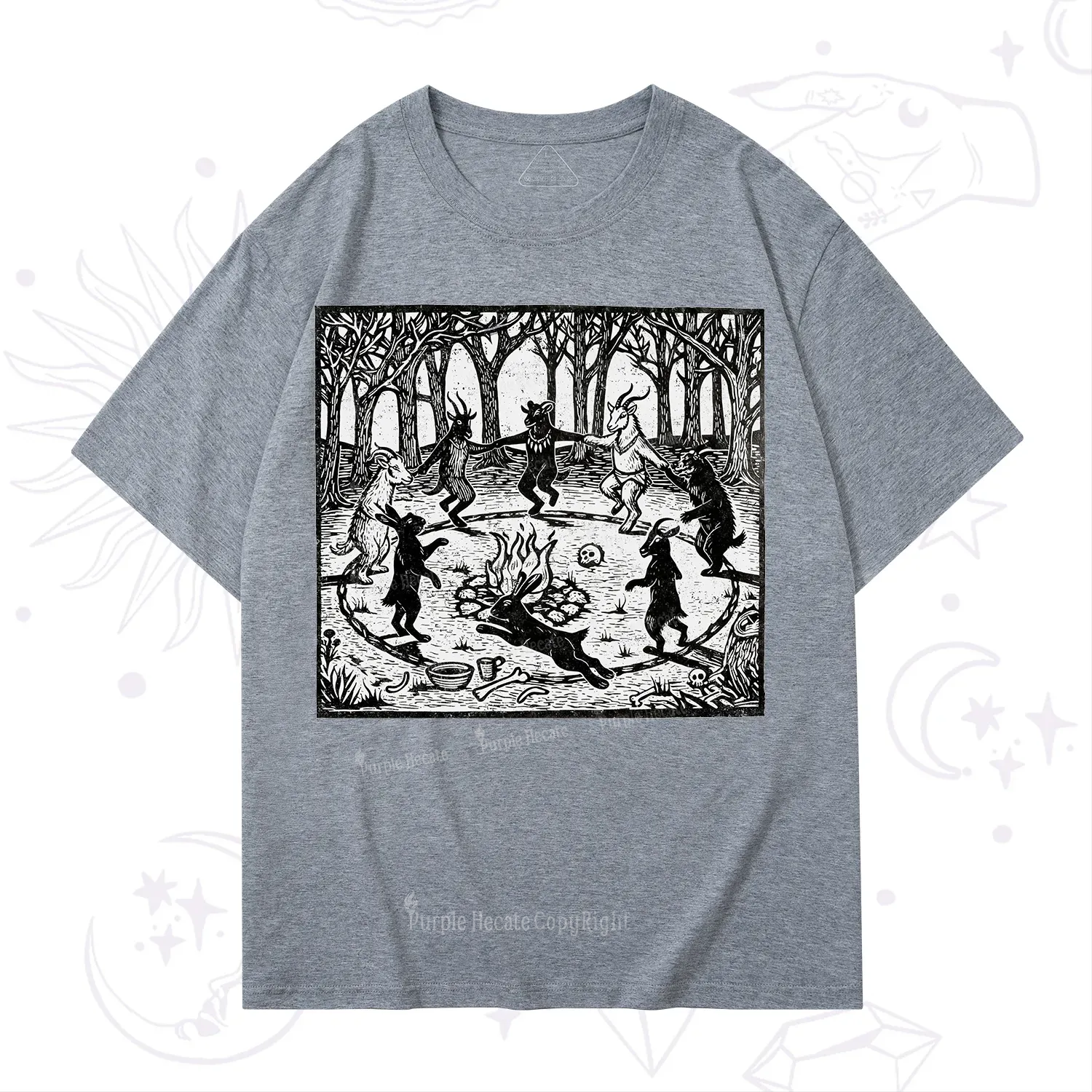 Purplehecate Woodland Rites of the Black Goat T-Shirt