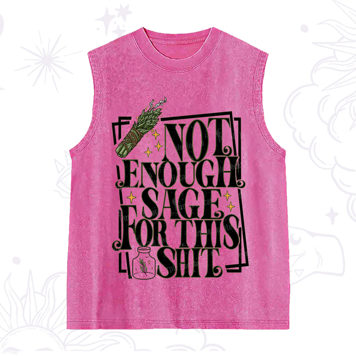 Purplehecate  Smudge for This Shit Washed Tank