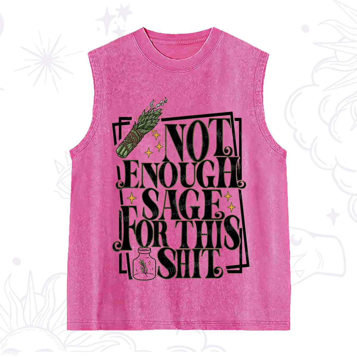 Purplehecate  Smudge for This Shit Washed Tank