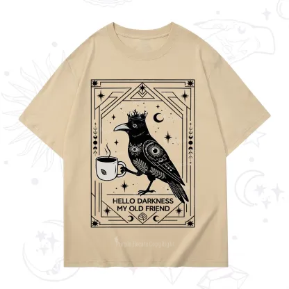 Purplehecate Hello Darkness My Old Friend Crow T-Shirt