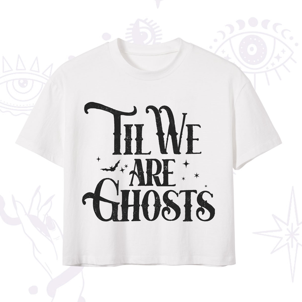 Purplehecate Til We Are Ghosts Crop T-Shirt