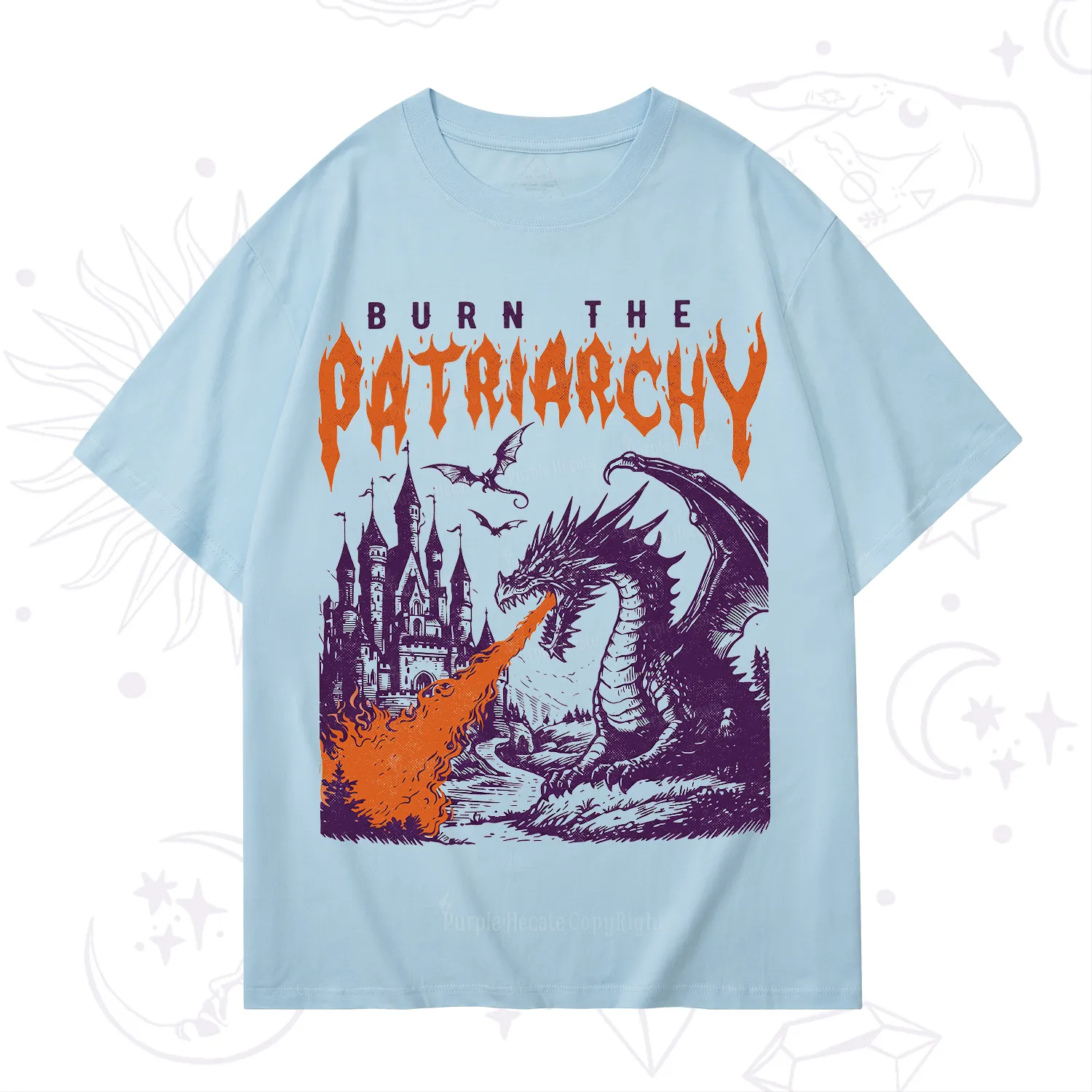 Purplehecate Burn the Patriarchy Dragon T-Shirt