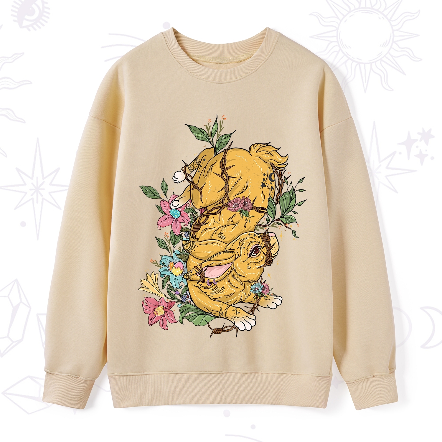 Purplehecate Thorn Bunny Easter Sweatshirt