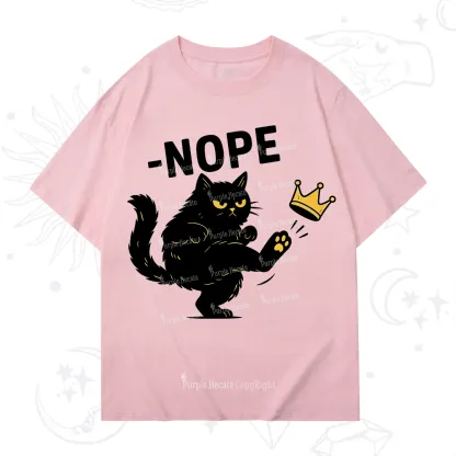 Purplehecate No Kings Black Cat T-Shirt