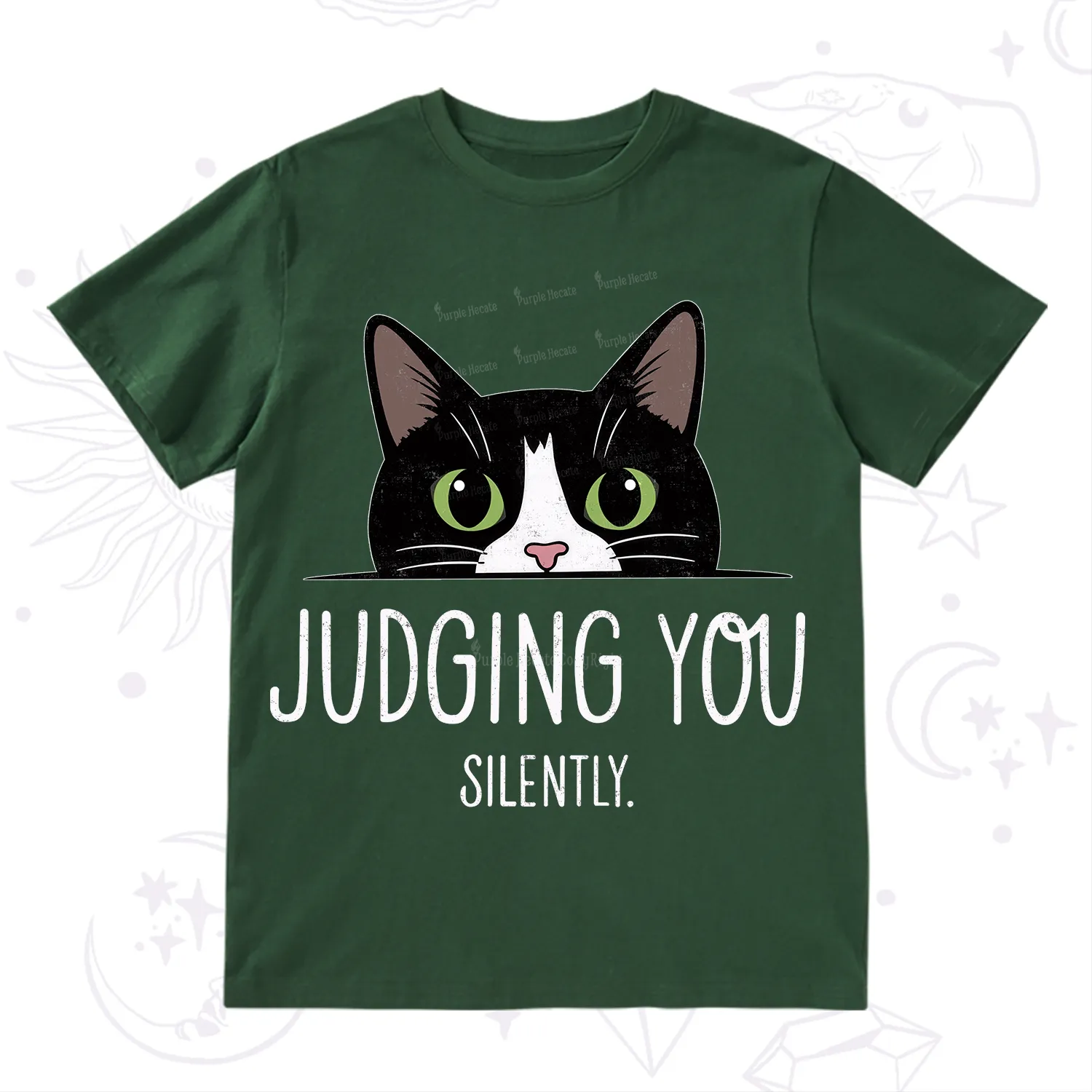 Purplehecate Cute Cat Judging You Silently T-Shirt