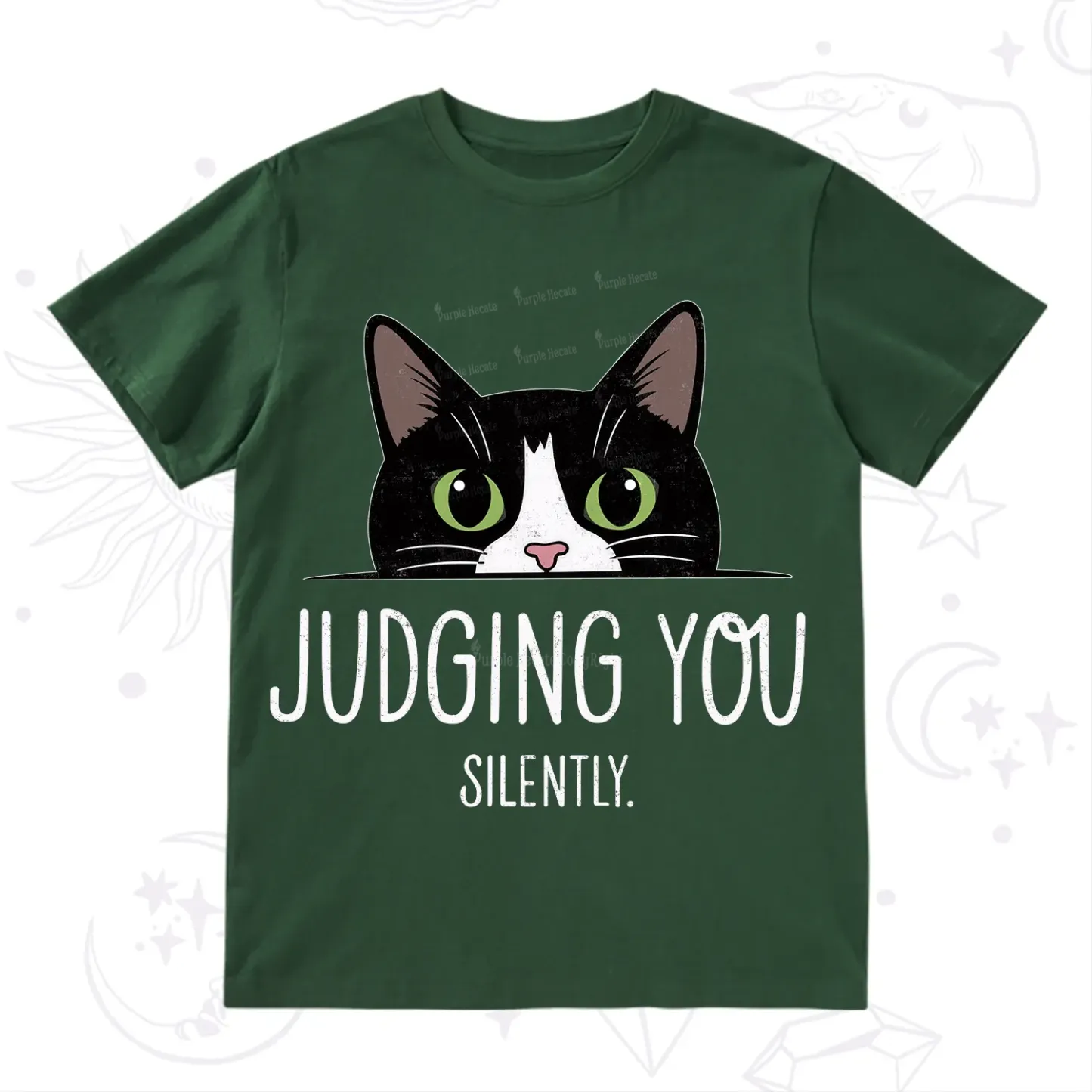 Purplehecate Cute Cat Judging You Silently T-Shirt