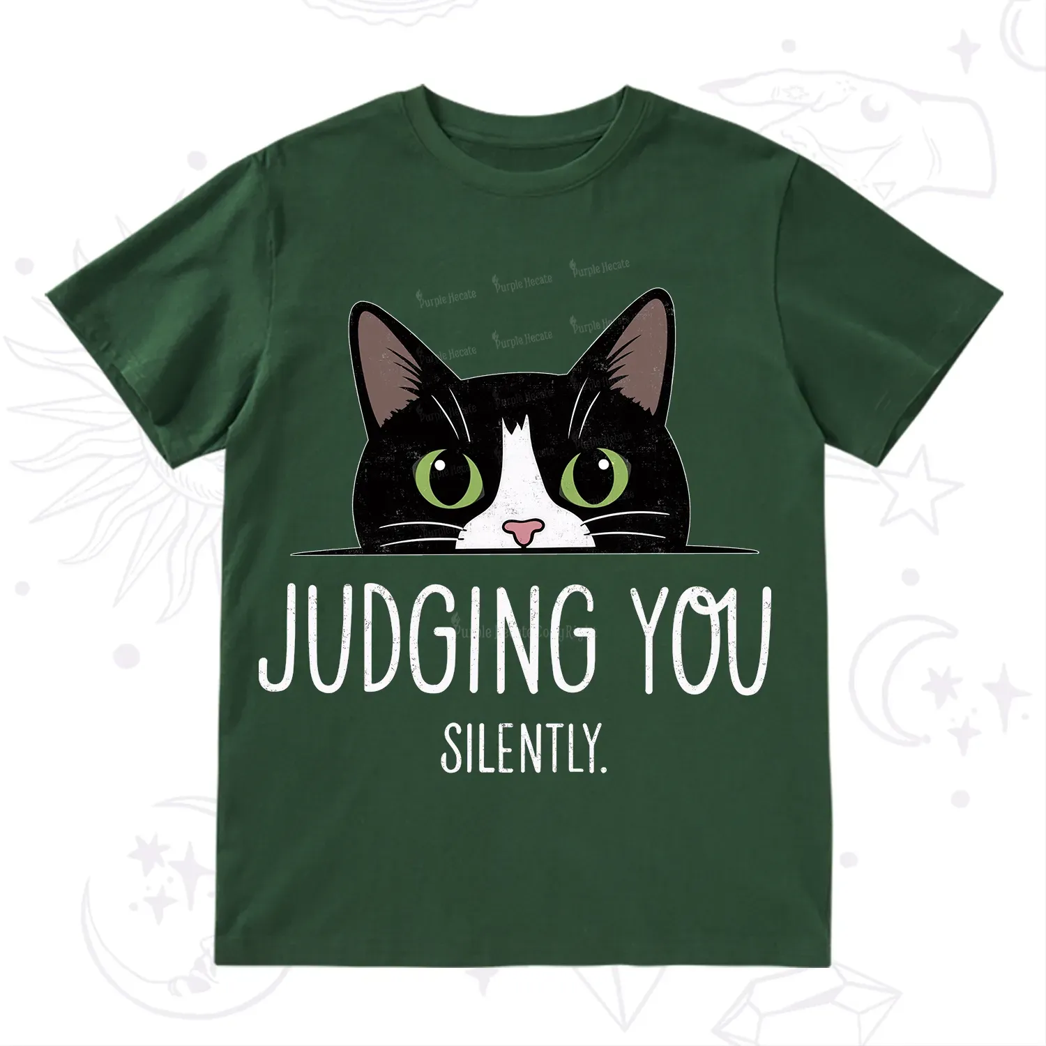 Purplehecate Cute Cat Judging You Silently T-Shirt