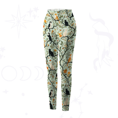 Purplehecate Enchanted Cat Grove Yoga Pants