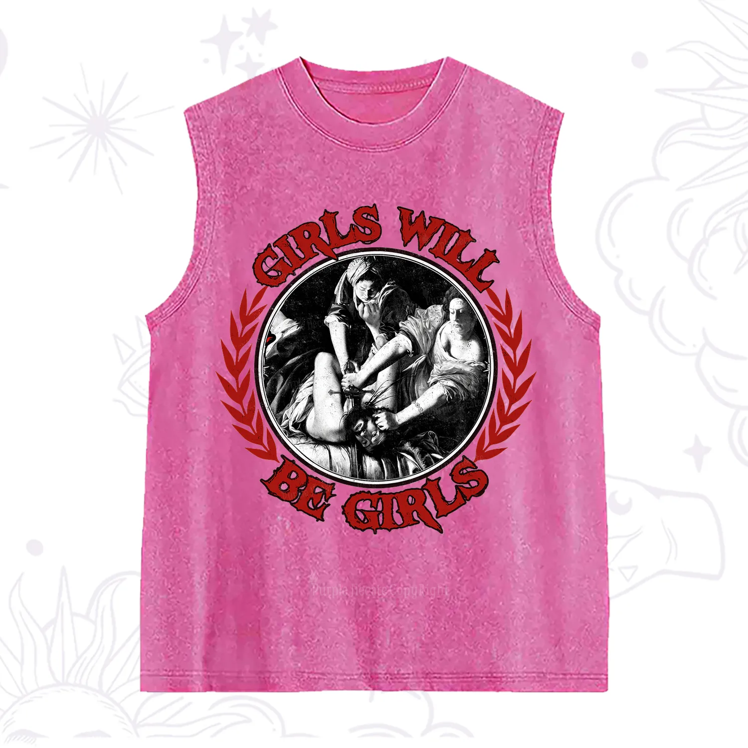 Purplehecate Girls Will Be Girls Witch Washed Tank