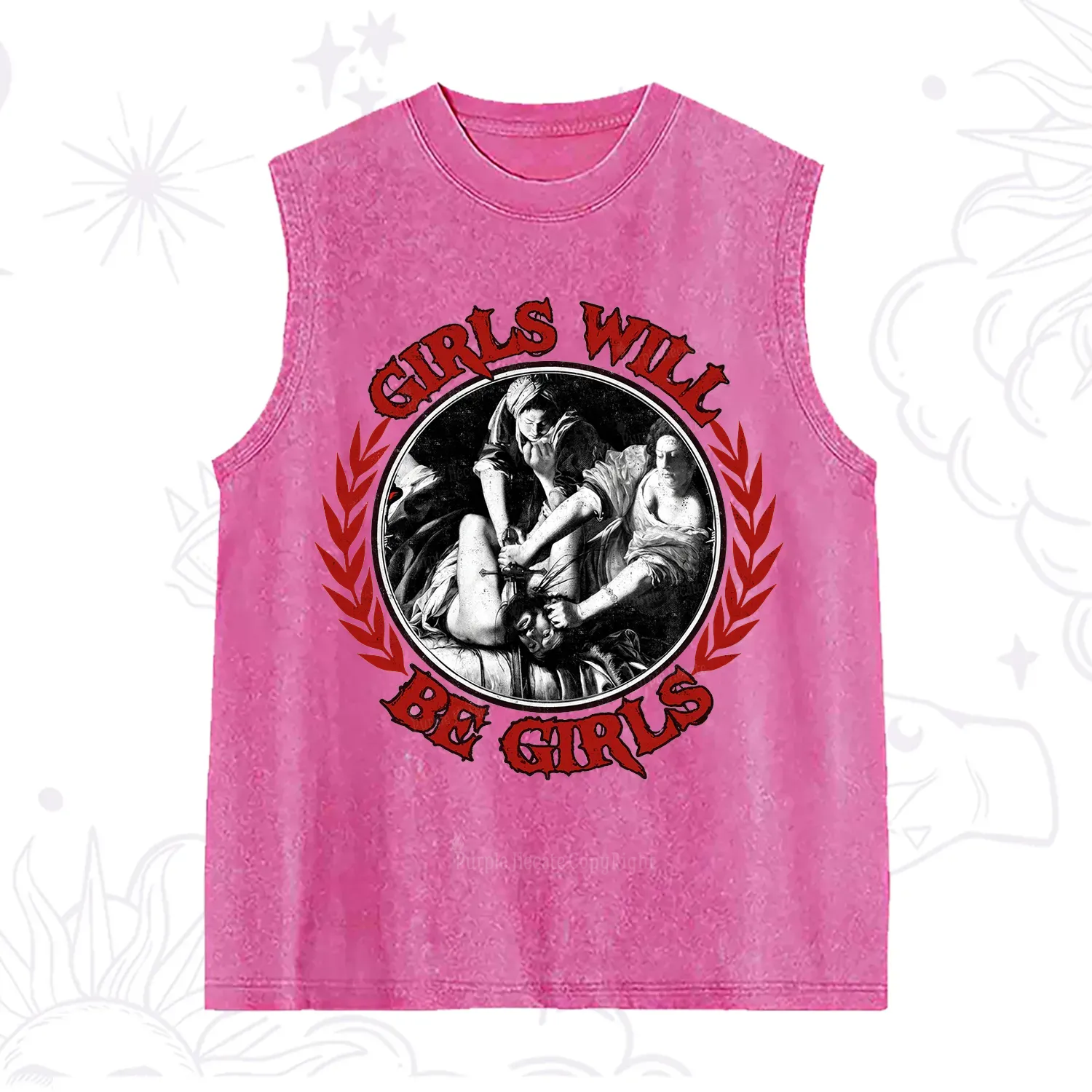 Purplehecate Girls Will Be Girls Witch Washed Tank