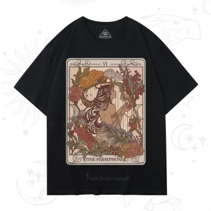 Purplehecate The Persephone Goddess Tarot Card T-Shirt