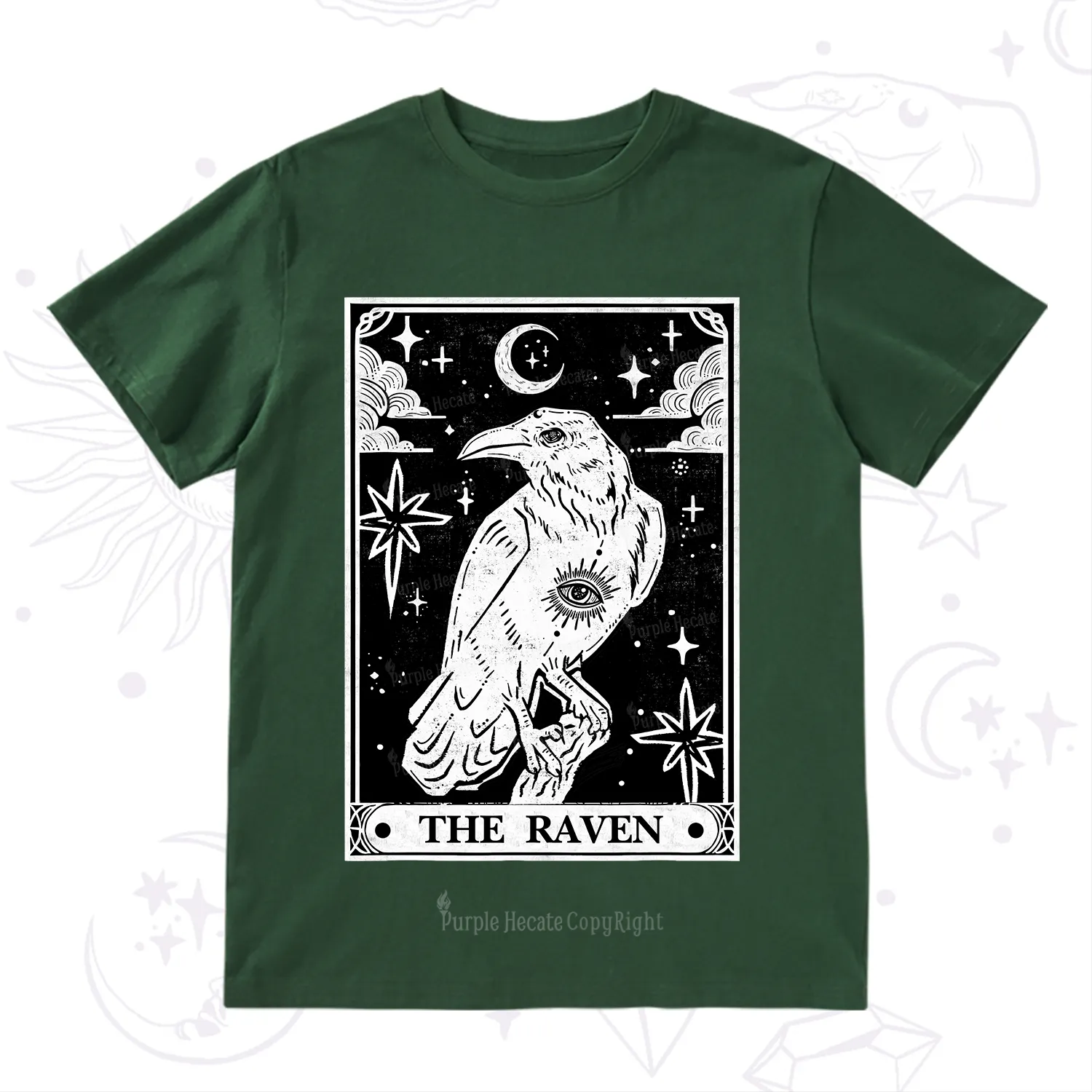 Purplehecate The Raven Tarot T-Shirt