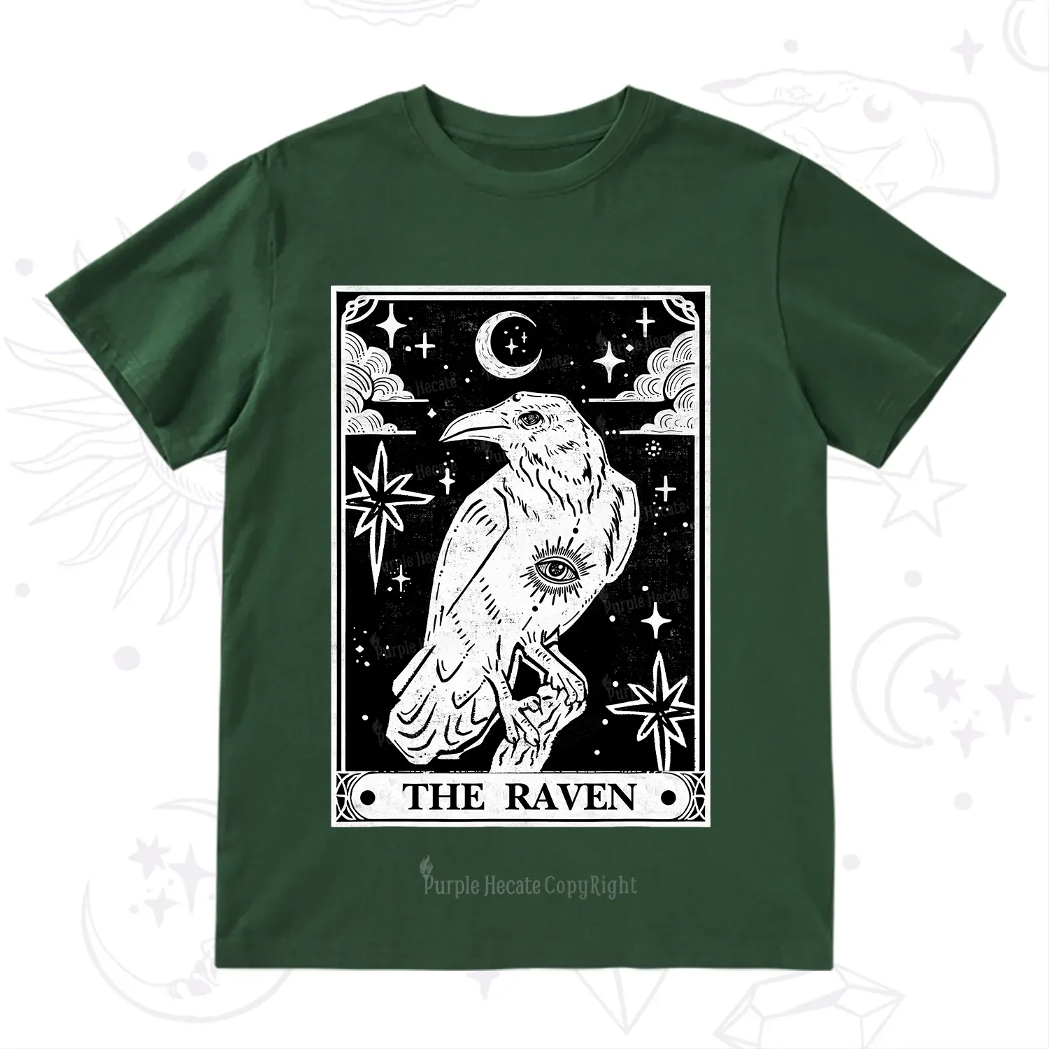 Purplehecate The Raven Tarot T-Shirt