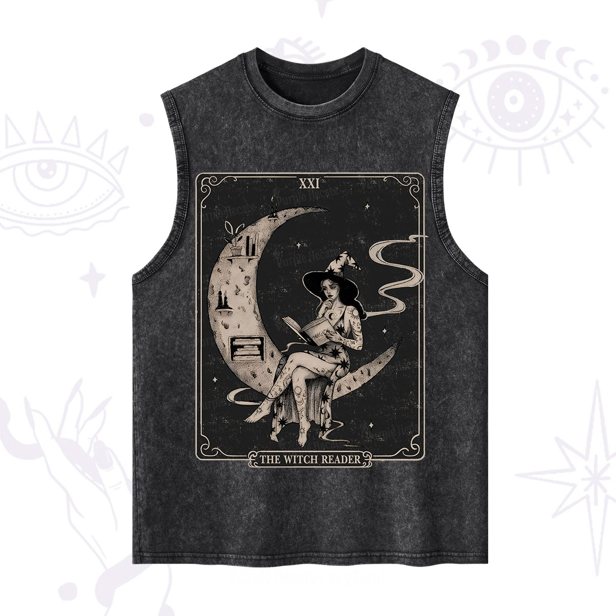 Purplehecate The Witch Reader Washed Tank