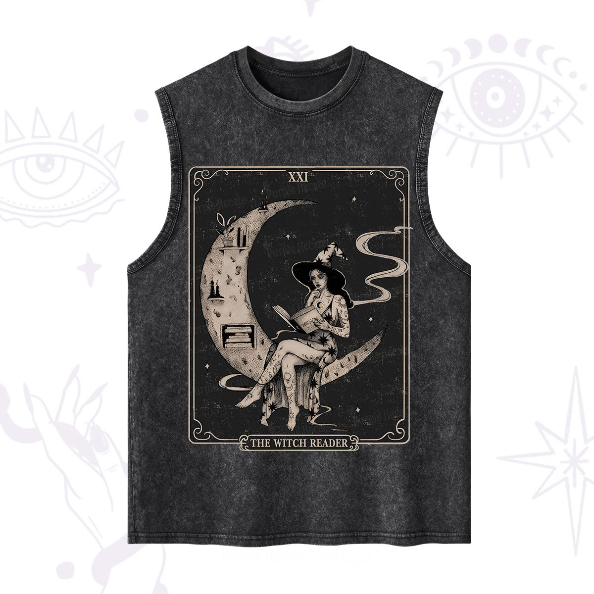 Purplehecate The Witch Reader Washed Tank