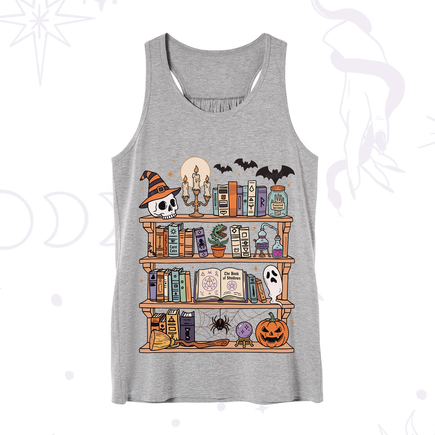 Purplehecate Halloween Library Tank