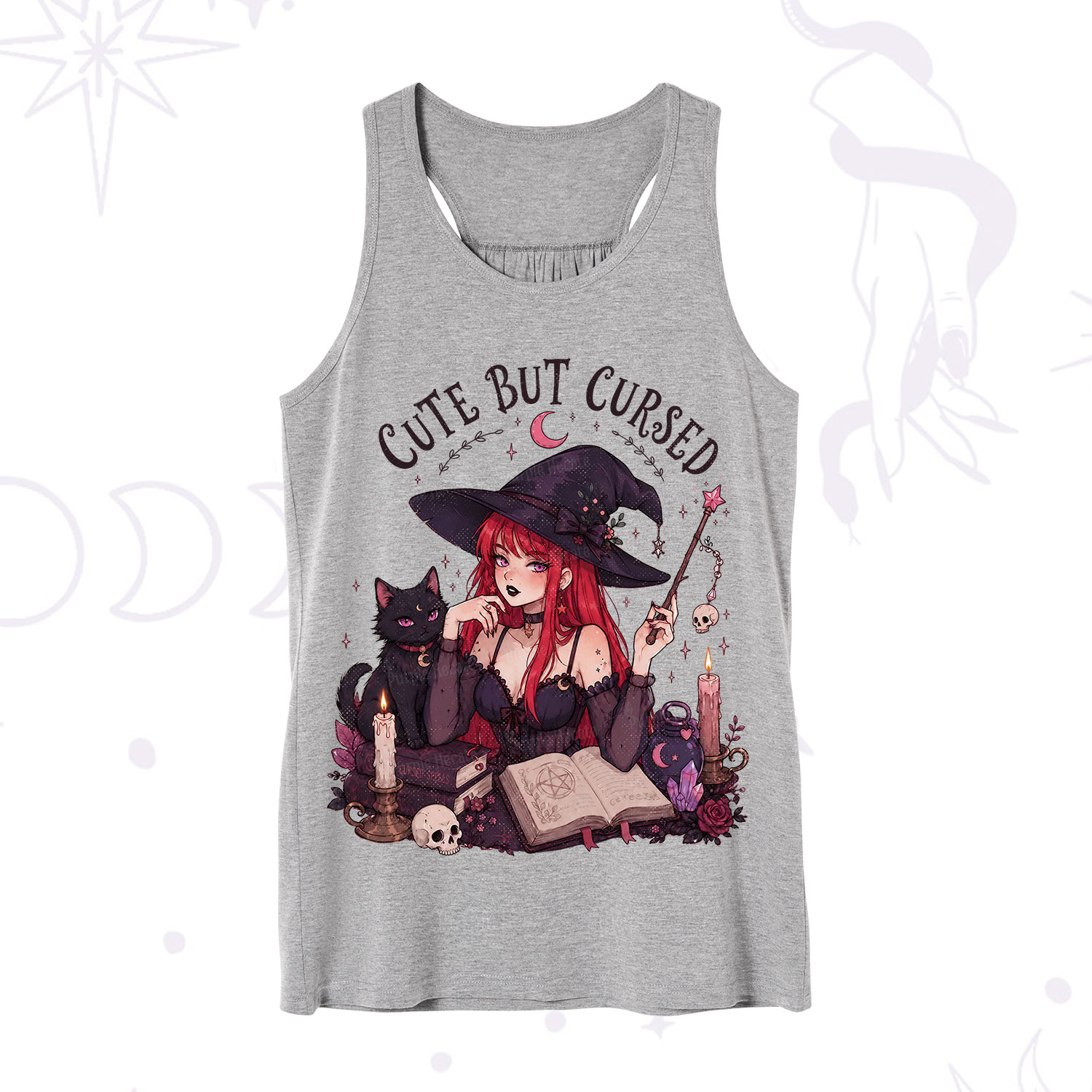 Purplehecate Cute But Cursed Witch Tank